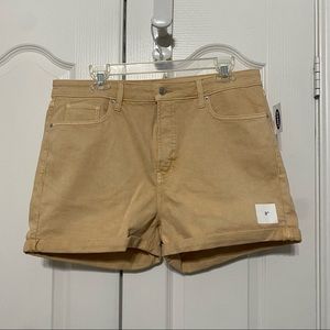 Old Navy High-Waisted O.G. Straight Mineral-Dye Jean Shorts 3-inch inseam 16 NWT